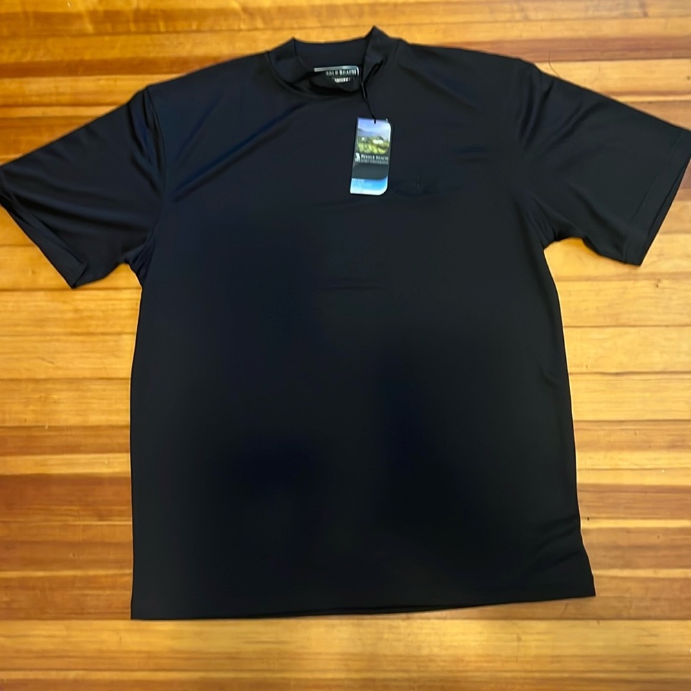 Pebble beach men’s mock neck golf shirt